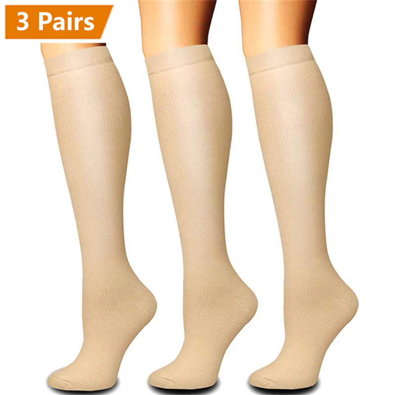 Sock Garter Men - 3 paar Compressie Sokken Knie Hoge