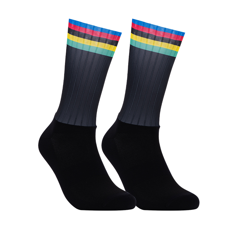 Sock Garter Men - Nieuwe Pro Aero compressie fietssokken, antislip
