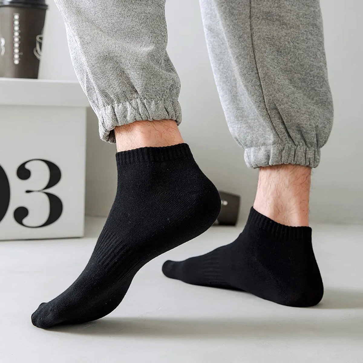 1/5 paar unisex wit en zwart d - Sock Garter Men recensie en prijs