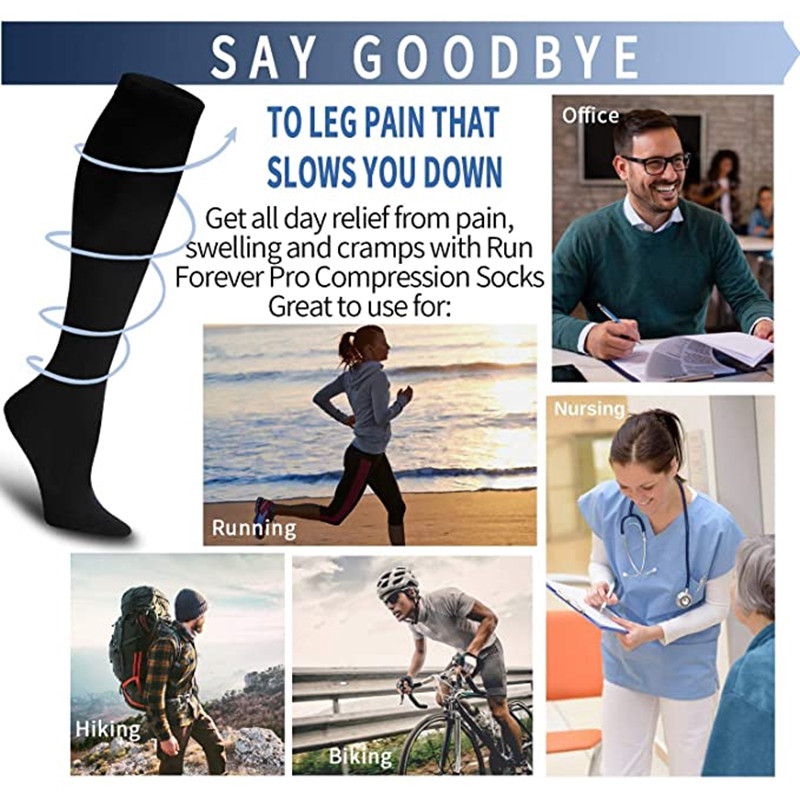 3 paar Compressie Sokken Knie  - Sock Garter Men recensie en prijs