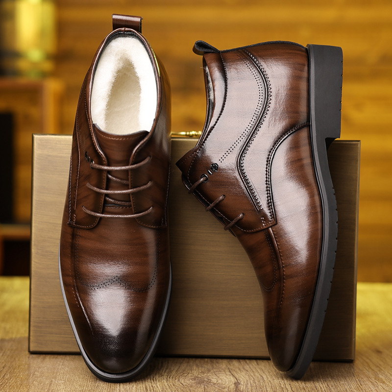 Leren winterschoenen voor here - Men Formal Wear With Boots recensie en prijs